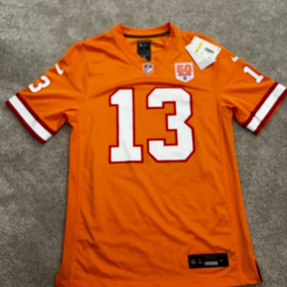 Tampa Bay #13 EVANS Nike Orange and White Men's Jersey